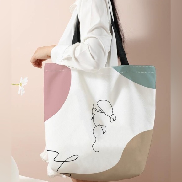 Quiet Luxury Boutique Handbags - ✨NEW✨ Abstract Design Tote Bag - Multicolor